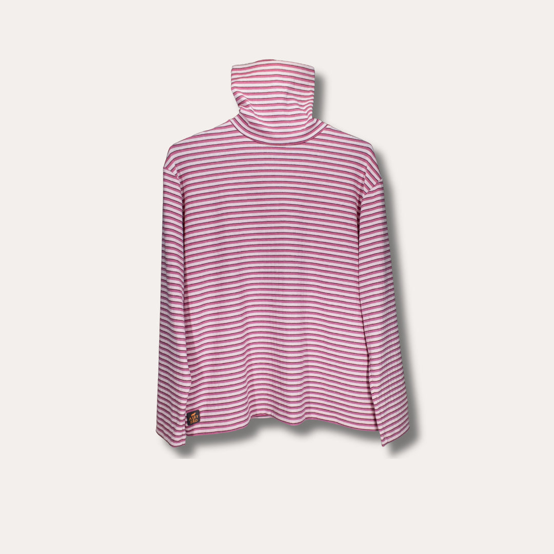 AskyxHuman Fine Knit Long Sleeve | Peony & Raspberry