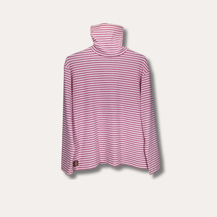AskyxHuman Fine Knit Long Sleeve | Peony & Raspberry