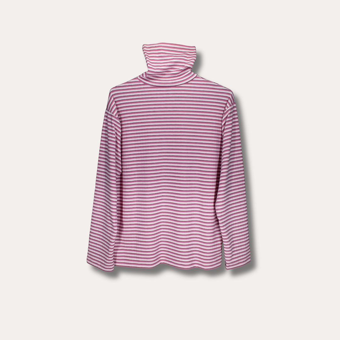 AskyxHuman Fine Knit Long Sleeve | Peony & Raspberry