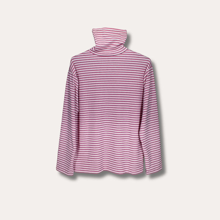 AskyxHuman Fine Knit Long Sleeve | Peony & Raspberry