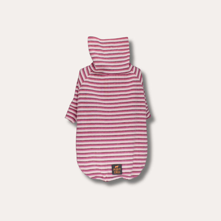 Turtleneck Fine Knit | Peony & Raspberry