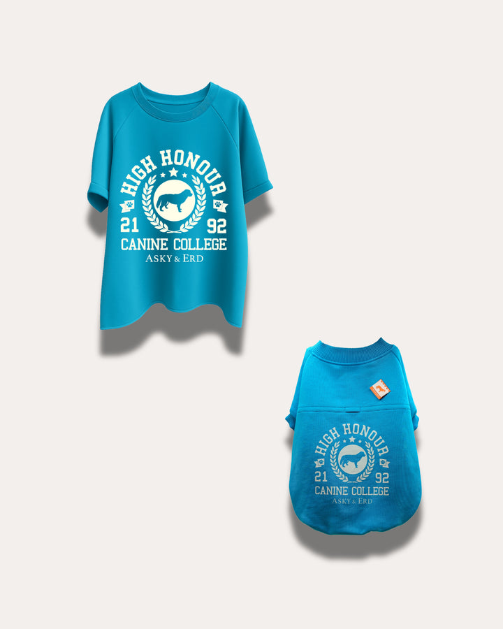 Canine College High Honour Sweatshirt | Turquoise Sprint