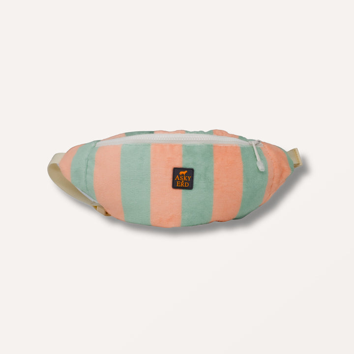 Soft Rituals | Walk Bag | Seafoam & Salmon Stripe