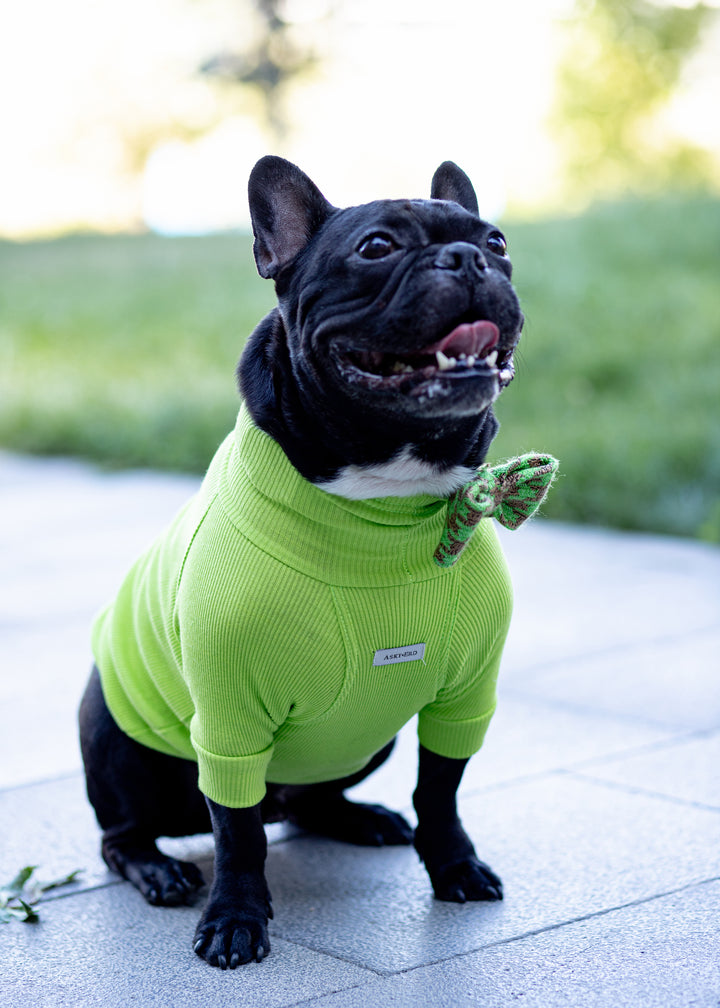 Turtleneck Tshirt | Lime