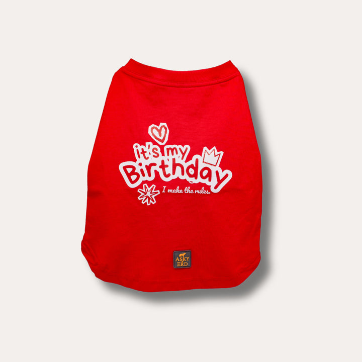 It’s My Birthday T-Shirt | Cherry Red