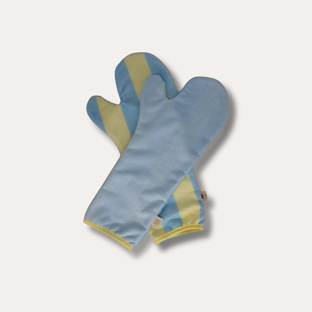 Soft Rituals | Drying Mitts | Butterscotch Stripe
