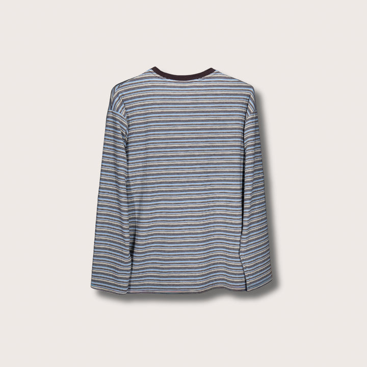 AskyxHuman Fine Knit Long Sleeve | Sky & Cocoa