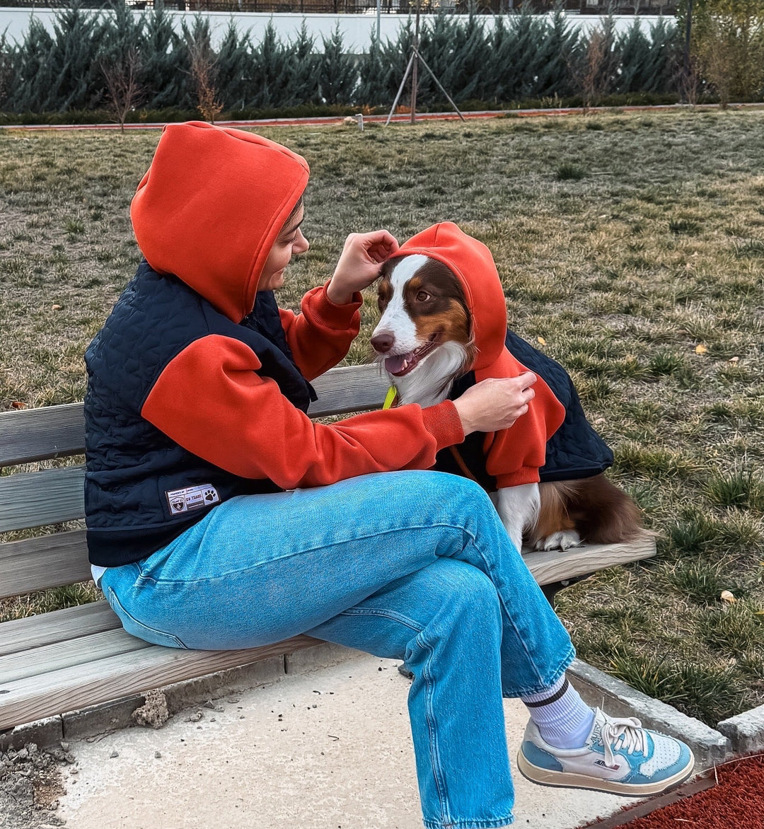 AskyxHuman | Star Varsity Hoodie | Terracotta