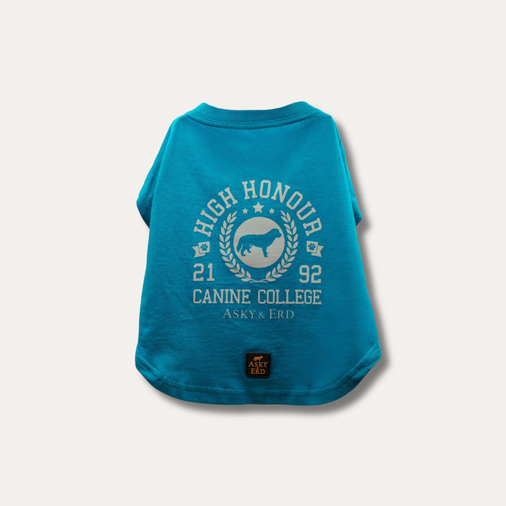 Canine College High Honour Tshirt | Turquoise