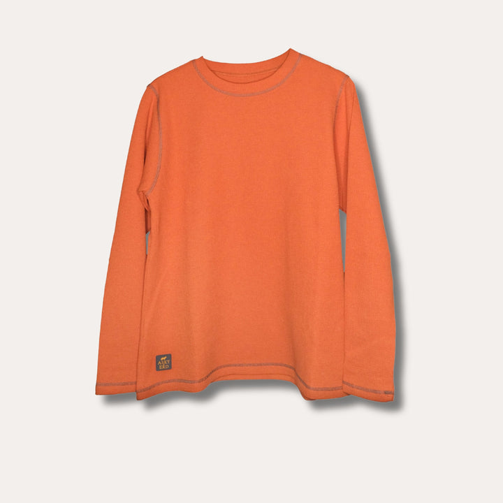 AskyxHuman | Waffle T-Shirt | Tangerine Twist