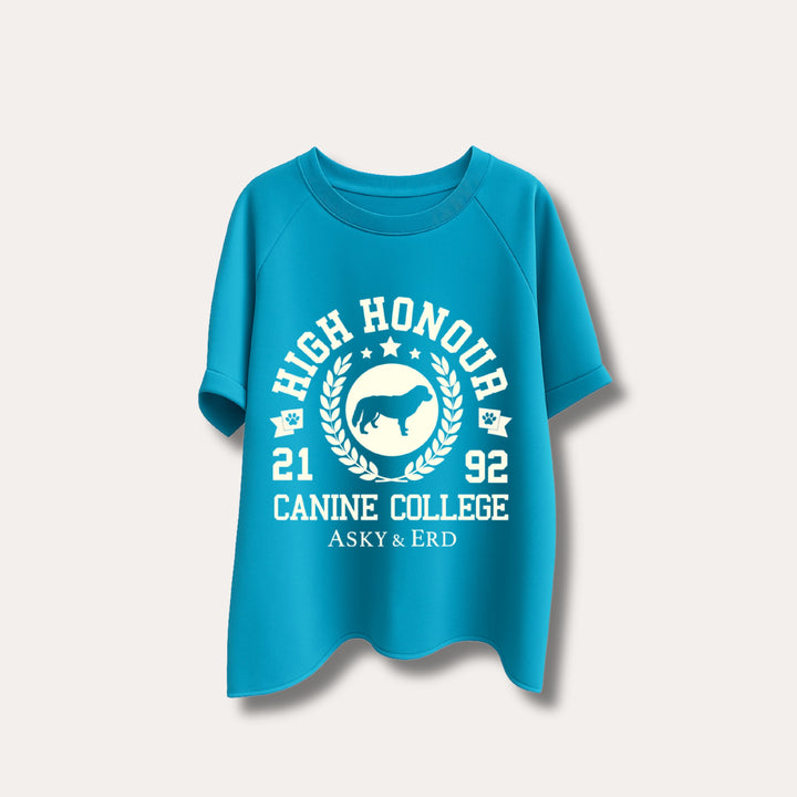 ASKYXHUMAN | CANİNE COLLEGE HİGH HONOUR SWEATSHİRT | TURQUOİSE SPRİNT