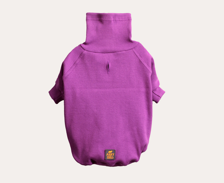 Turtleneck Tshirt | Royal Plum