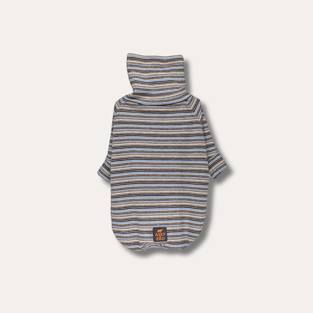 Turtleneck Fine Knit | Sky & Cocoa