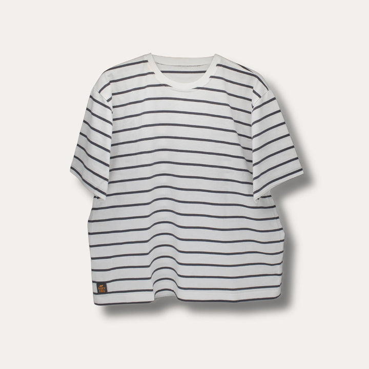 AskyxHuman | Doing My Best Club Stripe T-Shirt | Urban Grey