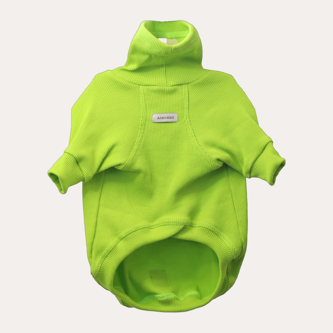 Turtleneck Tshirt | Lime