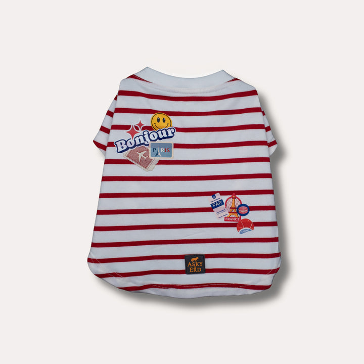 Bonjour Paris T-Shirt | Rouge Breton