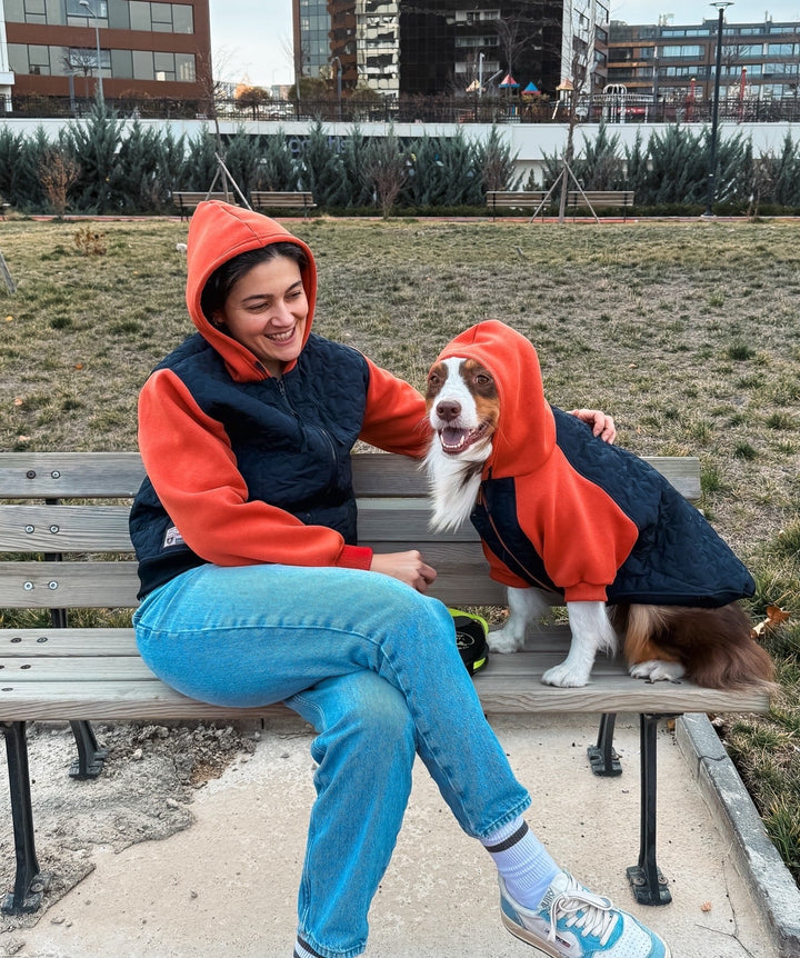 AskyxHuman | Star Varsity Hoodie | Terracotta