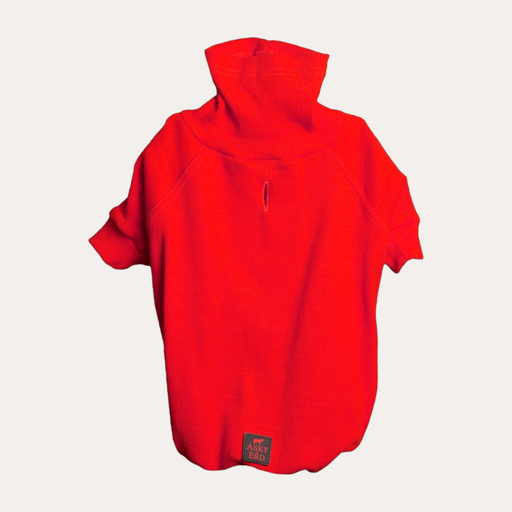 Turtleneck Tshirt | Santa Red