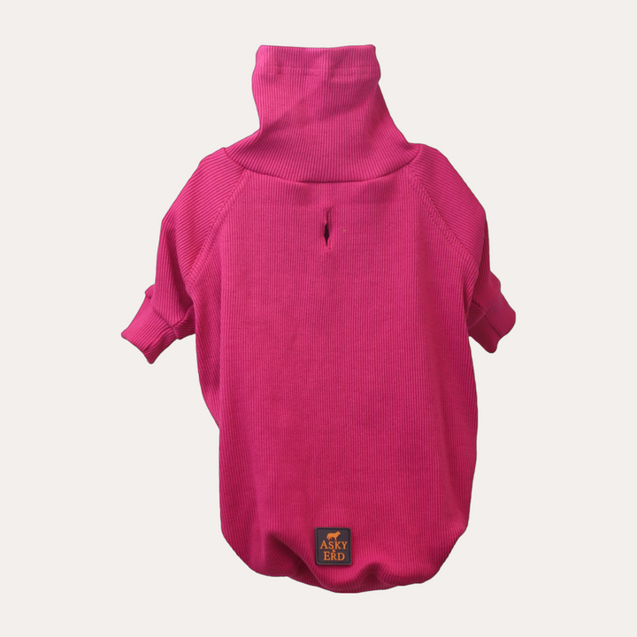 Turtleneck Tshirt | Magenta