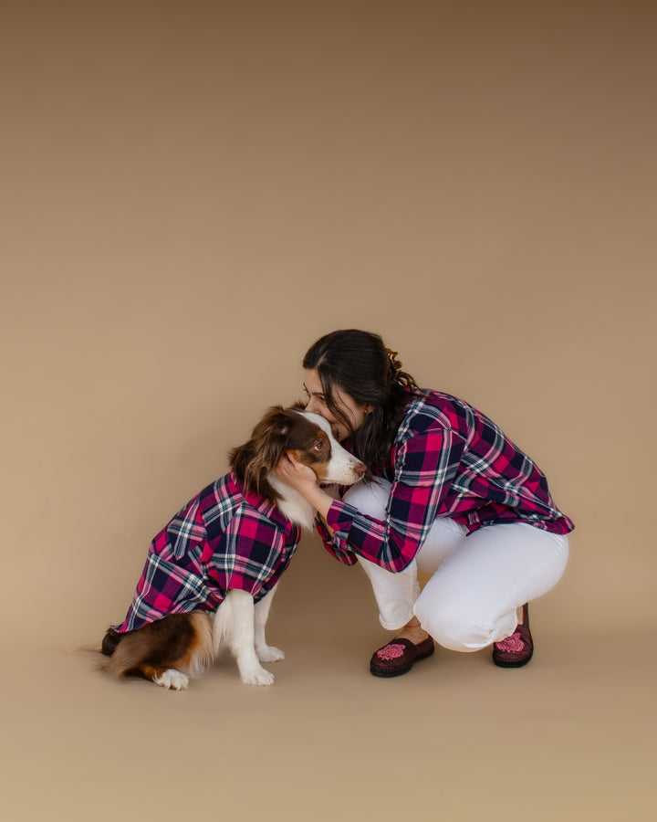 AskyxHuman | Plaid Shirt | Midnight Berry