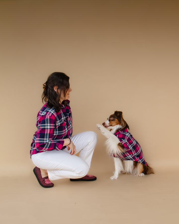 AskyxHuman | Plaid Shirt | Midnight Berry