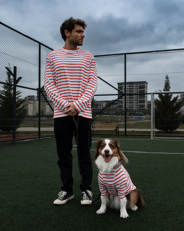 AskyxHuman | Tshirt | Tangerine Stripe