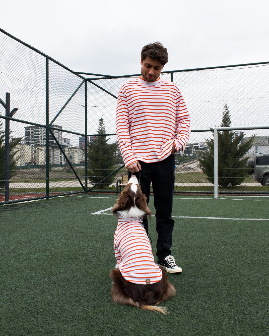 AskyxHuman | Tshirt | Tangerine Stripe