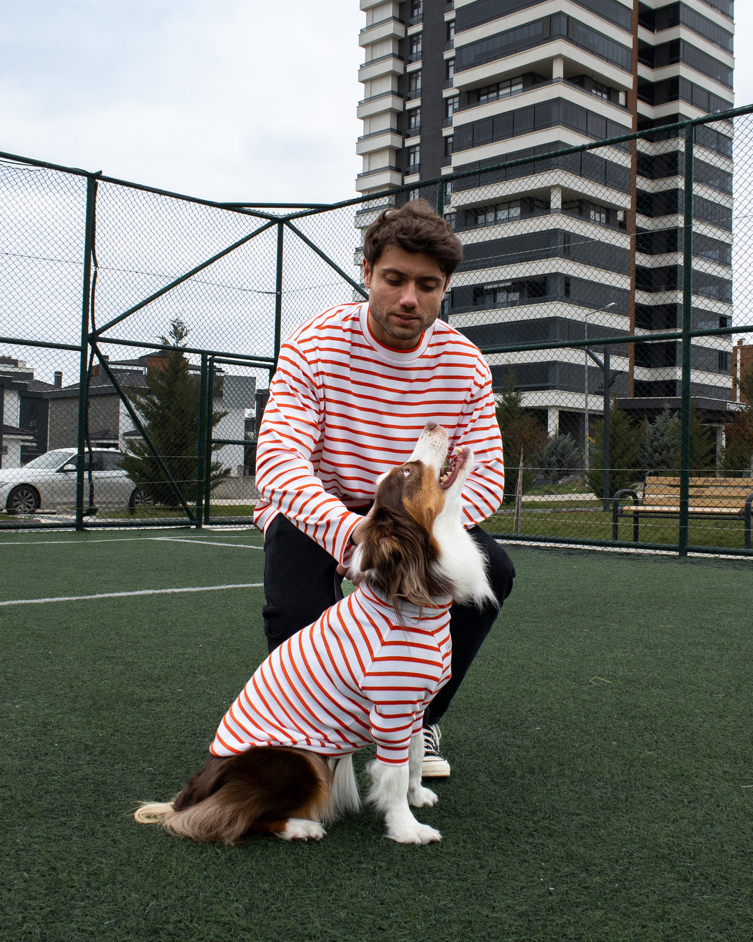 AskyxHuman | Tshirt | Tangerine Stripe