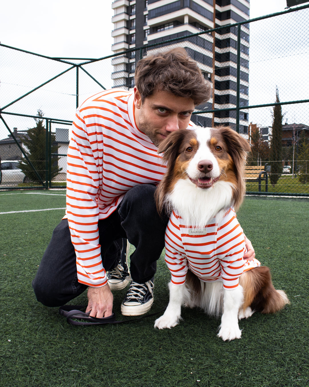 AskyxHuman | Tshirt | Tangerine Stripe