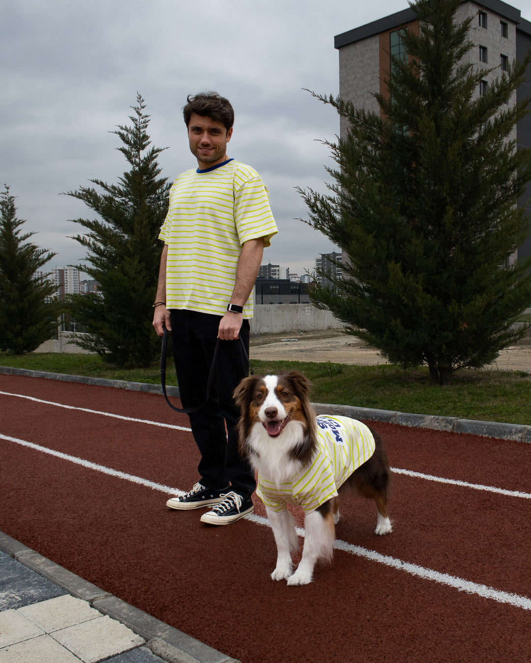 Slow Mornings Club Stripe T-Shirt | Citrus Lime