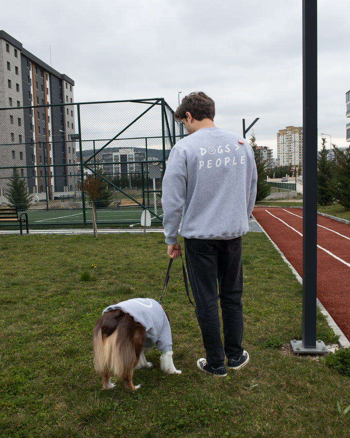 AskyxHuman | Love Paws Sweatshirt | Heather Grey