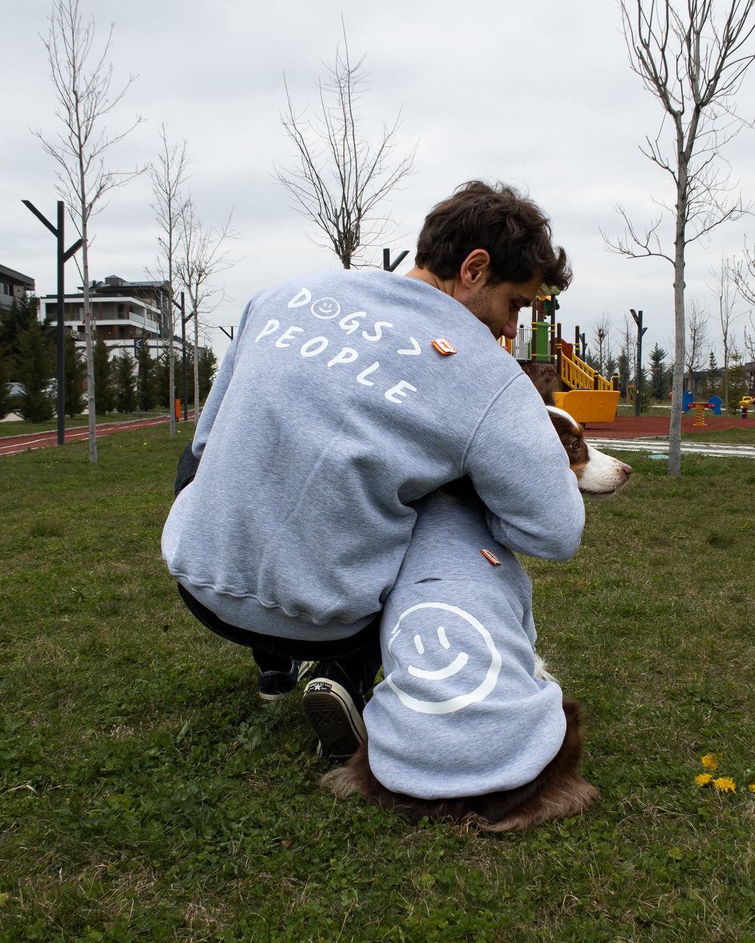 AskyxHuman | Love Paws Sweatshirt | Heather Grey