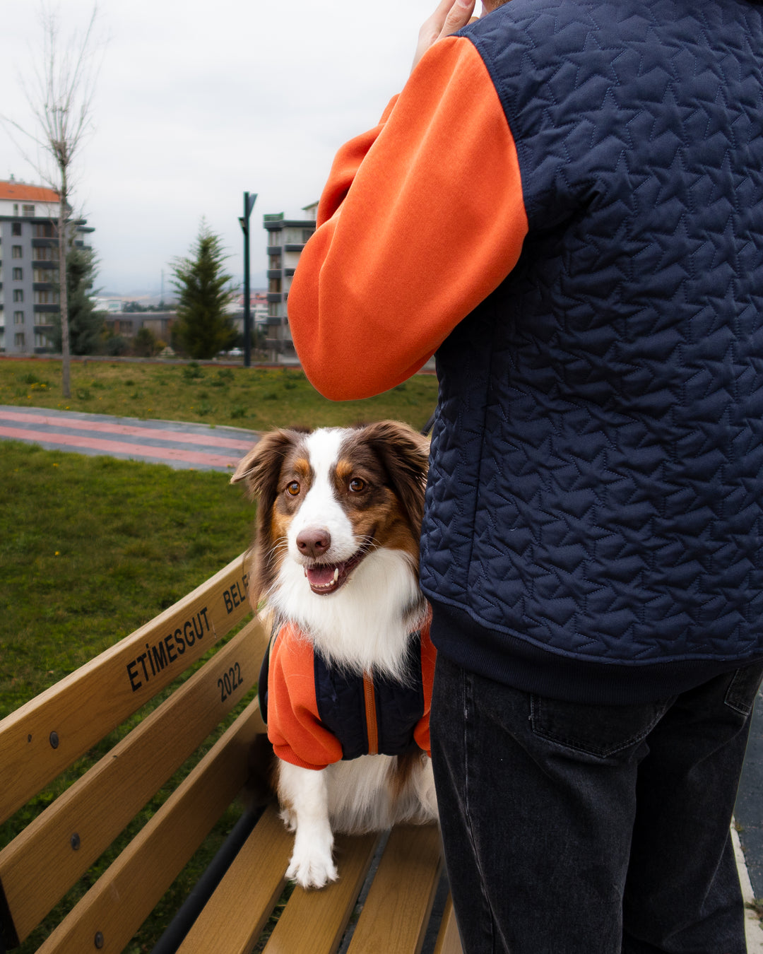 AskyxHuman | Star Varsity Hoodie | Terracotta