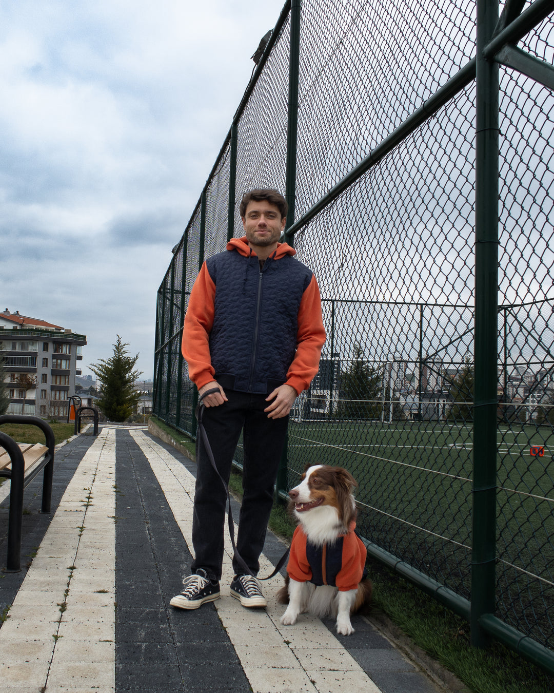AskyxHuman | Star Varsity Hoodie | Terracotta