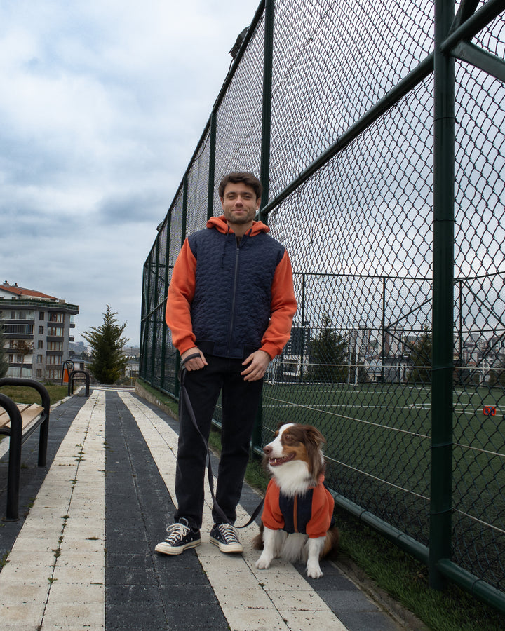 AskyxHuman | Star Varsity Hoodie | Terracotta