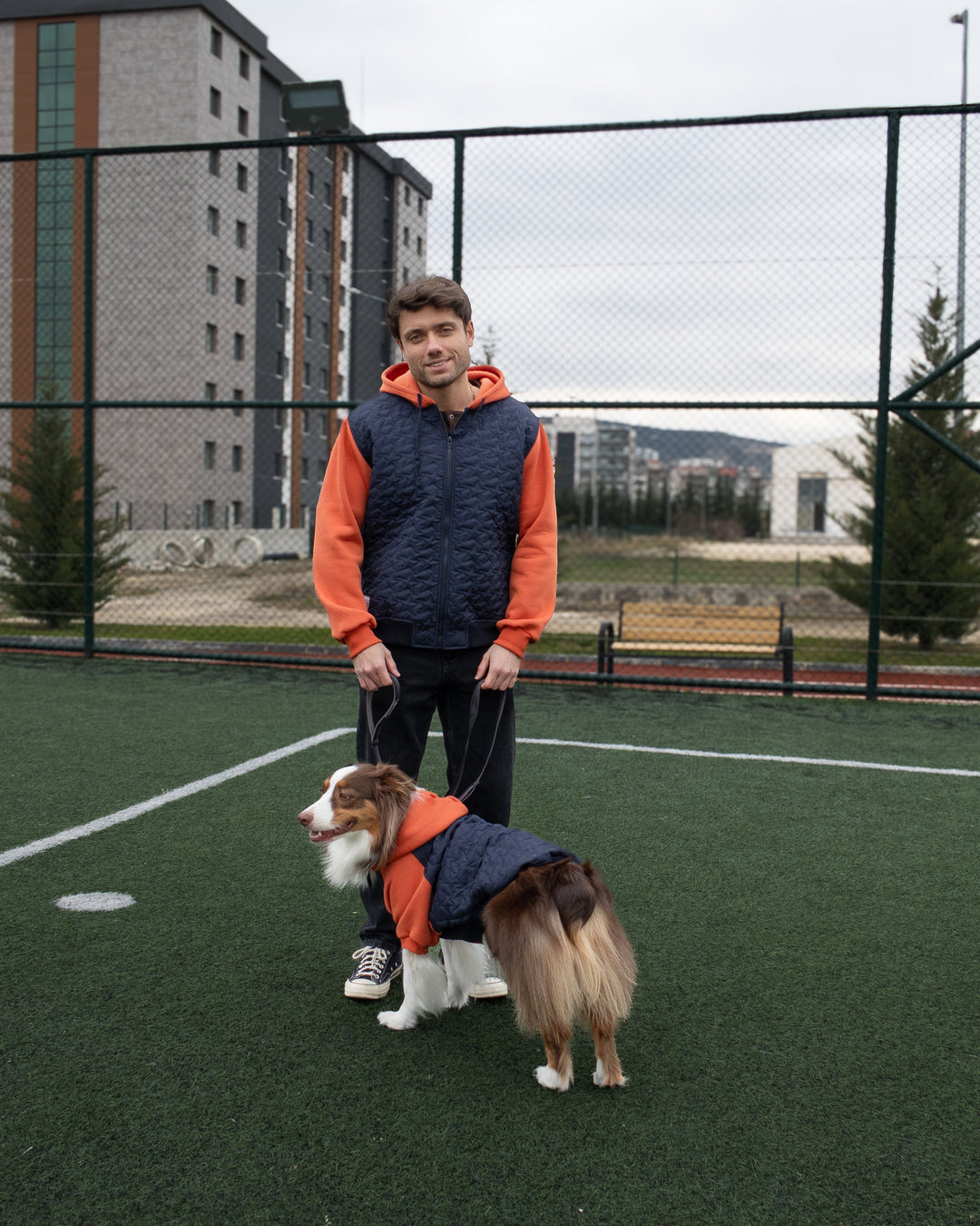 AskyxHuman | Star Varsity Hoodie | Terracotta