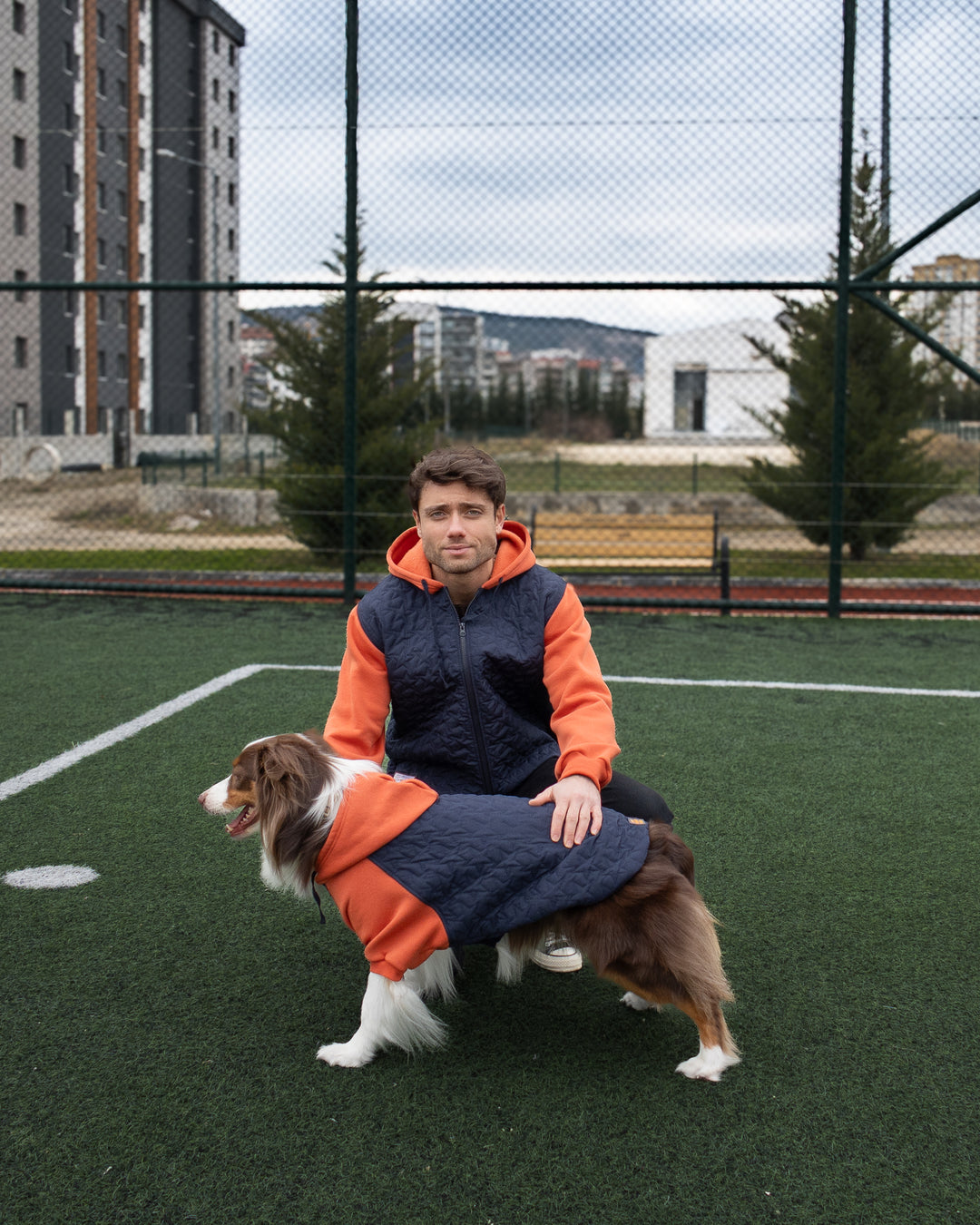 AskyxHuman | Star Varsity Hoodie | Terracotta