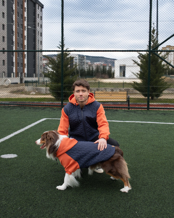 AskyxHuman | Star Varsity Hoodie | Terracotta
