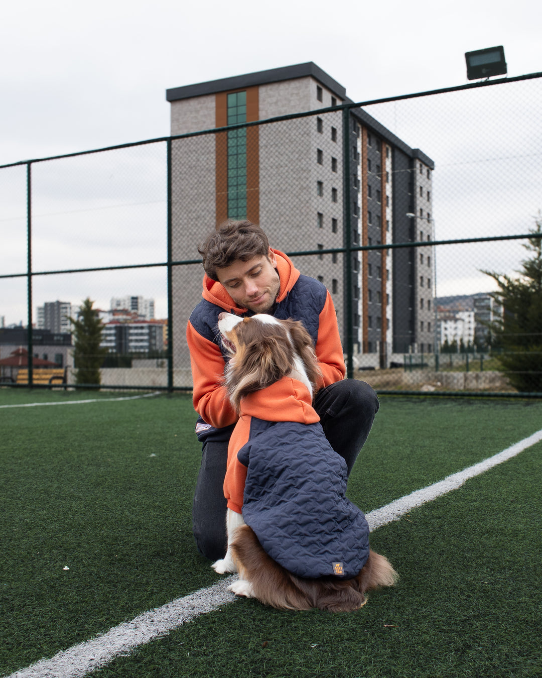 AskyxHuman | Star Varsity Hoodie | Terracotta