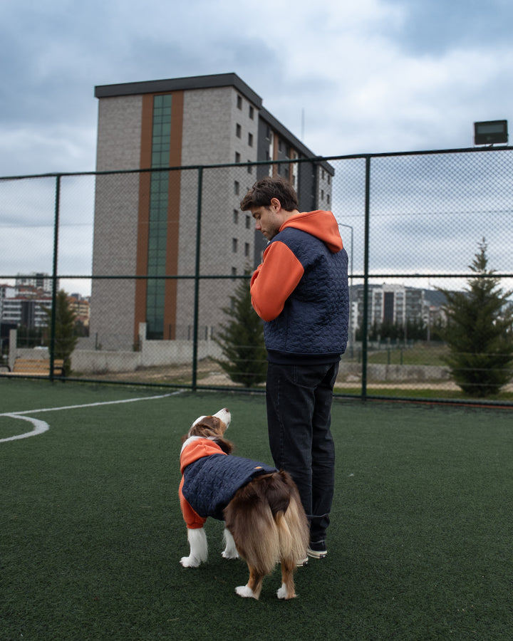 AskyxHuman | Star Varsity Hoodie | Terracotta