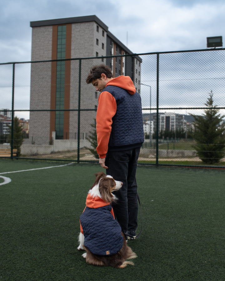 AskyxHuman | Star Varsity Hoodie | Terracotta