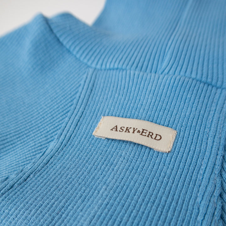 Turtleneck Tshirt | Powder Blue