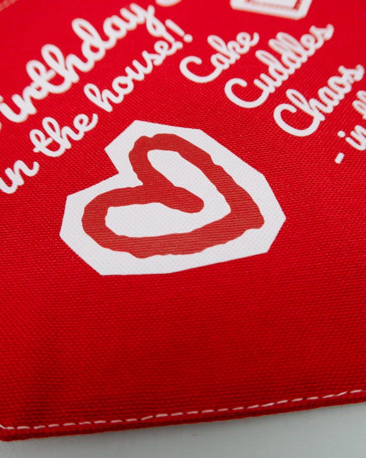 It’s My Birthday Set | Cherry Red (Kişiselleştirilebilir Taçlı Set)