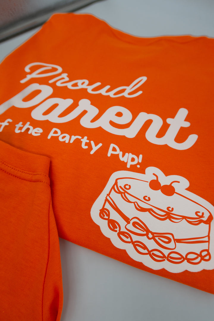 Barkday Club Set | Vibrant Orange (Kişiselleştirilebilir Taçlı Set)