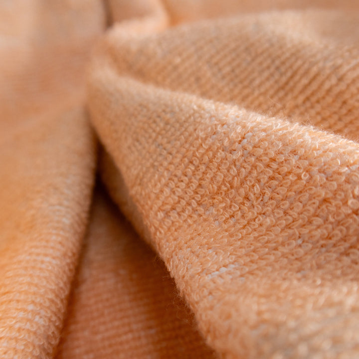 Soft Rituals | Towel Poncho | Seafoam & Salmon Stripe