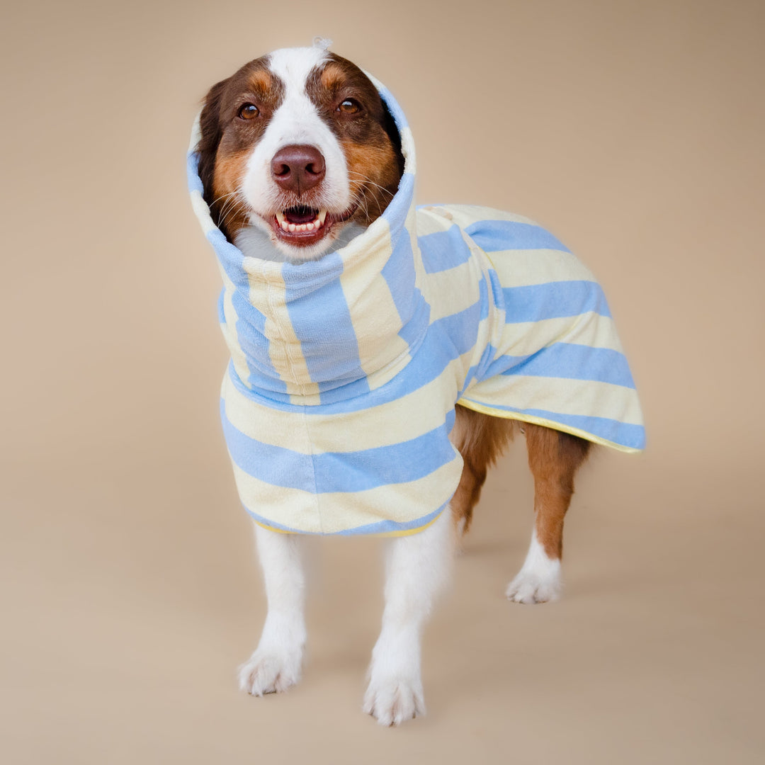 Soft Rituals | Drying Robe | Butterscotch Stripe