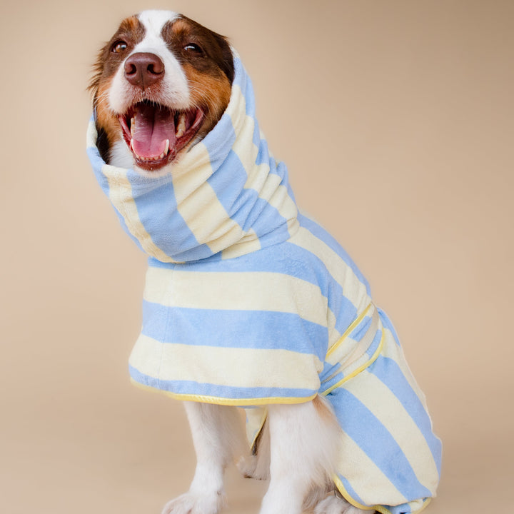 Soft Rituals | Drying Robe | Butterscotch Stripe