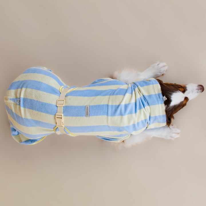 Soft Rituals | Drying Robe | Butterscotch Stripe