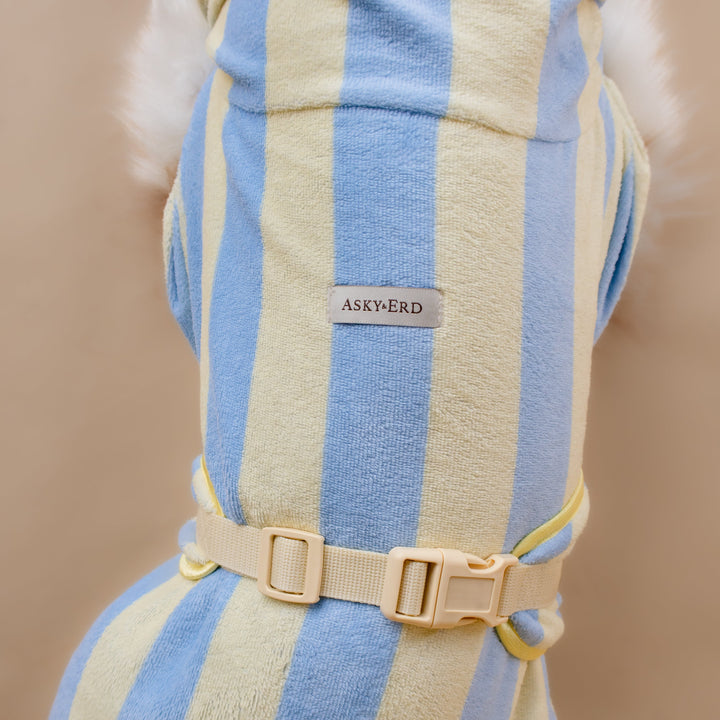 Soft Rituals | Drying Robe | Butterscotch Stripe