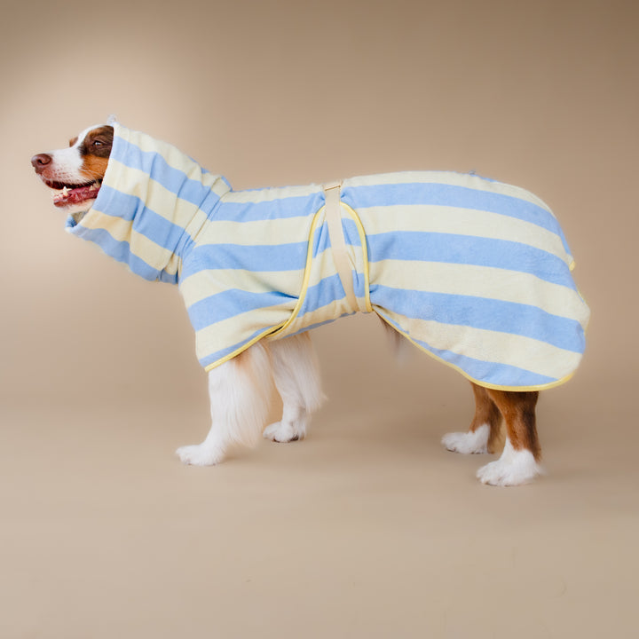 Soft Rituals | Drying Robe | Butterscotch Stripe